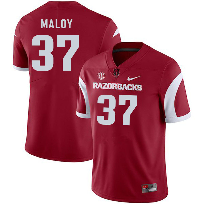 Men #37 Devoncy Maloy Arkansas Razorback College Football Jerseys Stitched Sale-Cardinal